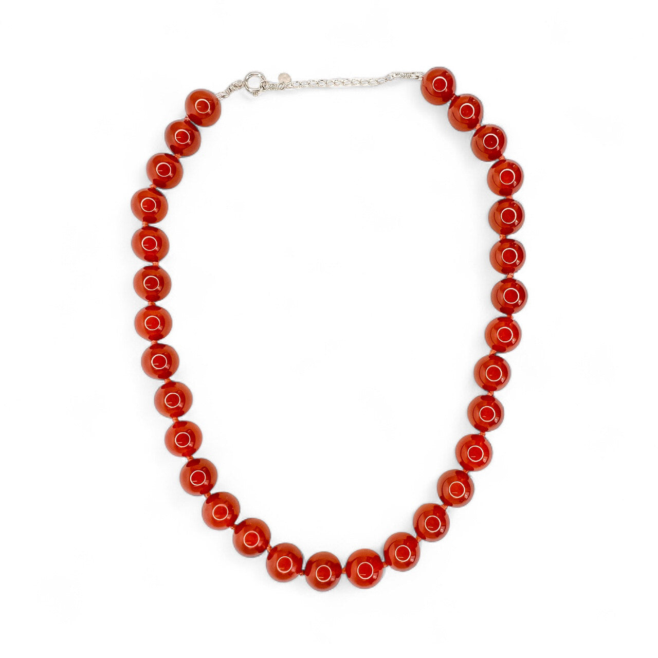 Colar Maxi Esferas Cornalina